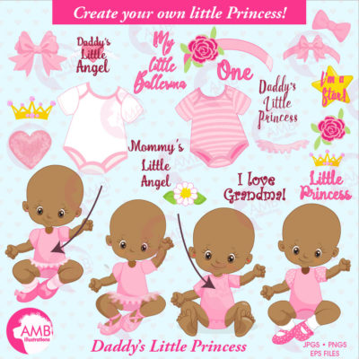 African American Little Princess - AMBillustrations.com