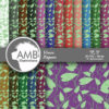 Floral Digital papers, Damask papers, Vines papers, Vine backgrounds, Leaf and Vine Patterns, commercial use, scrapbook, AMB-333