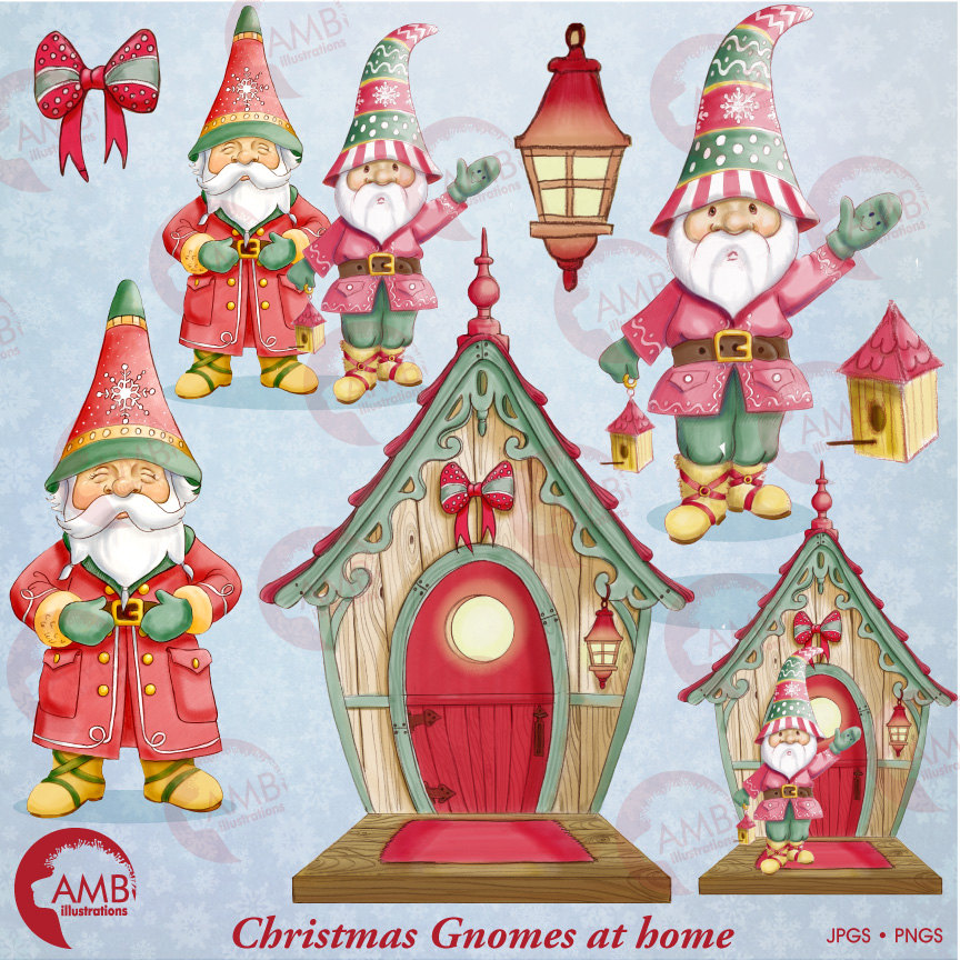 santa claus house clipart picture