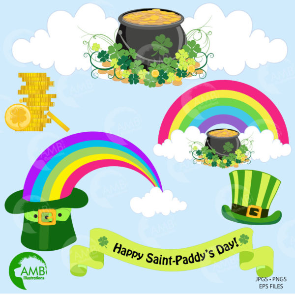 St Patricks Day Rainbow Clipart