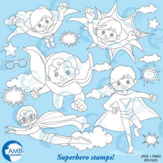 80%OFF Superhero stamp, Superhero digital stamp, Super Hero Stamp, Hero Stamp, Superhero, Commercial-Use, Instant Download AMB-1545