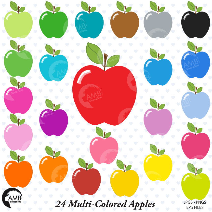 schoolroom clipart of apples