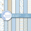 Baby Boy Digital Papers, Nursery papers, Baby Boy Shower, Teddy Bear backgorunds, It's a Boy Scrapbook, Commercial Use, AMB-1451