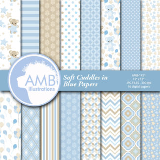 Digital Paper For Baby Boy