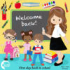 Back to school Clipart, classroom clipart,  teacher clipart, student clipart, books, crayons,  commercial use, AMB-1401