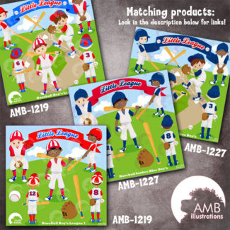 Baseball Team clipart, Baseball Diamond clip art, Baseball clipart, Commercial use, vector graphics, digital images, AMB-1209