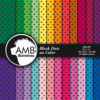 Black Dots digital paper, black polka dots, black dots on Color Backgrounds, commercial use, scrapbook, AMB-409