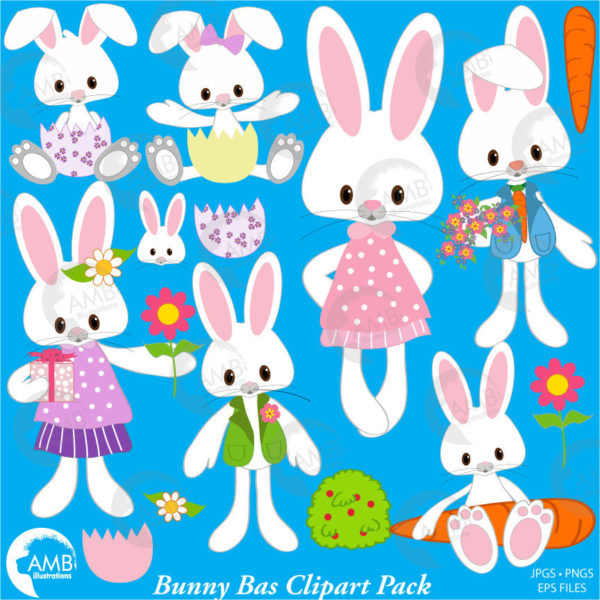 Easter Little Bunnies Clipart