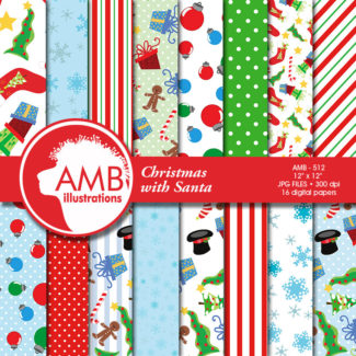 Kids Christmas Patterns AMB-512