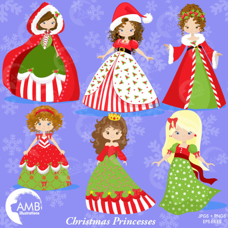 Christmas Princess - AMBillustrations.com