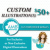 Custom Illustration Clipart - AMBillustrations Vector graphic - Exclusive Custom graphic design-.ai, .eps, jpeg, png, AMB-004