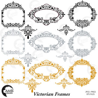 Victorian Fancy Frames Clipart