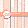 Floral Digital Papers, Shabby chic papers, Wedding Digital papers, Floral scrapbook papers, Digital Backgrounds, AMB-1012