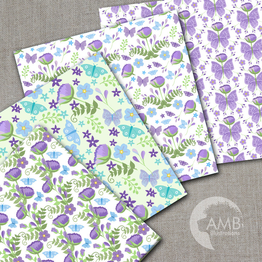 LILAC BOUQUET: Lilac and lavender scrapbook paper | Romantic garden  collection with purple flowers | Creative crafts papers for scrapbooking,  DIYT