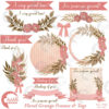 Floral Frames clipart, Frames clipart, Floral clipart, Flowers clipart, special clipart, floral scrapbook page, commercial use, AMB-1569