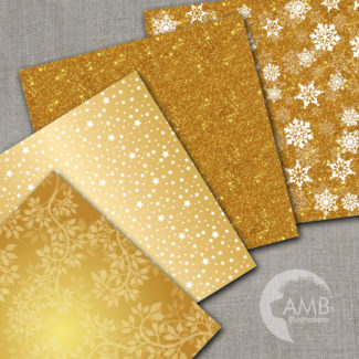 Gold Bokeh Textured Papers