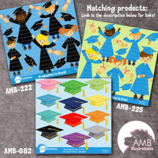 Graduation digital papers, Grad papers, Graduation scrapbook papers, commercial use, scrapbook, commercial-use, AMB-181