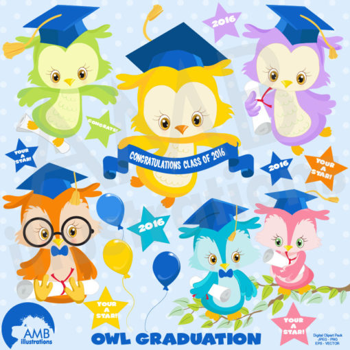 Download Graduation owls clipart, Graduation, owl clipart, , digital clipart, vector clipart, AMB-1206 ...