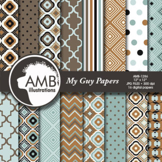 Man digital papers,  fathers day papers, dad papers, digital paper for man, masculine papers, Geometric paper, AMB-1286