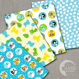 Baby Jungle Animal Papers