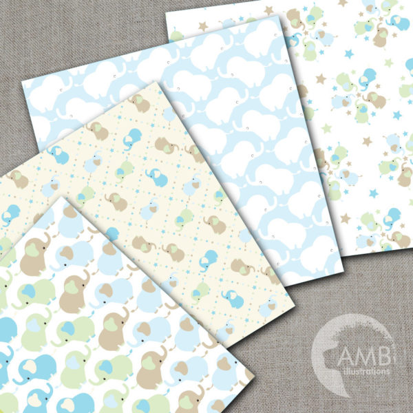 Baby Boy Elephant Nursery Patterns