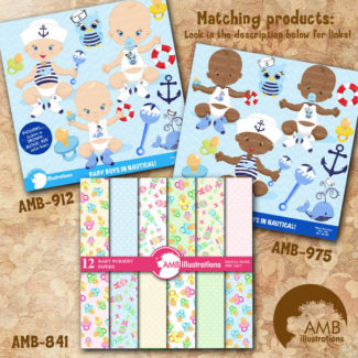 Nursery digital papers, Baby papers, Newborn papers, Nursery Pastel papers, Polka dot papers,Pastel papers, commercial use, AMB-841