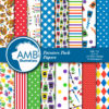 Painting digital papers, Painting scrapbook papers, Painting supplies papers, Paint papers, commercial use, AMB-122