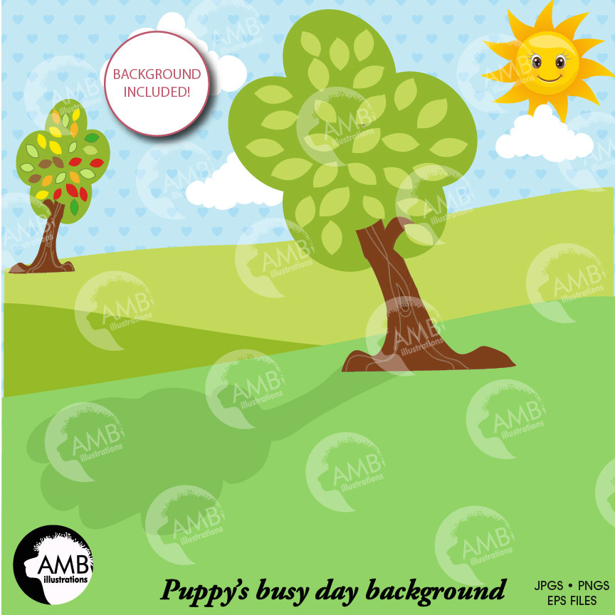 house of dog clipart backgrounds