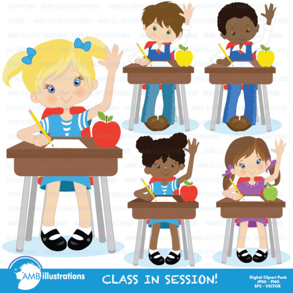 School clipart, Class clipart, student, multi cultural, African ...