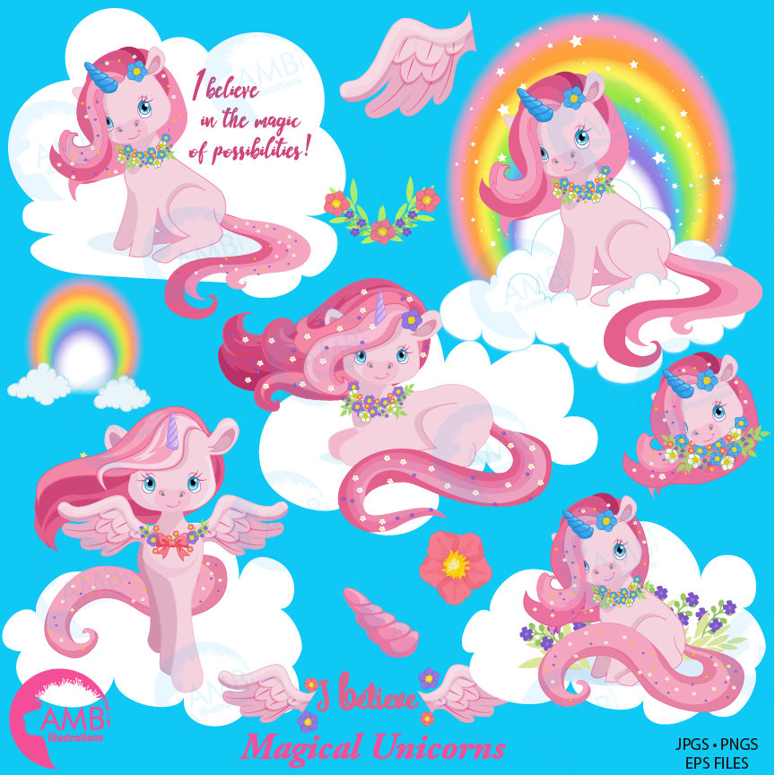 Download Rainbow Baby Unicorn Ambillustrations Com