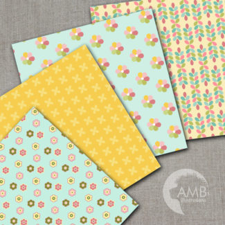 Summer Floral Patterns Shabby Chic