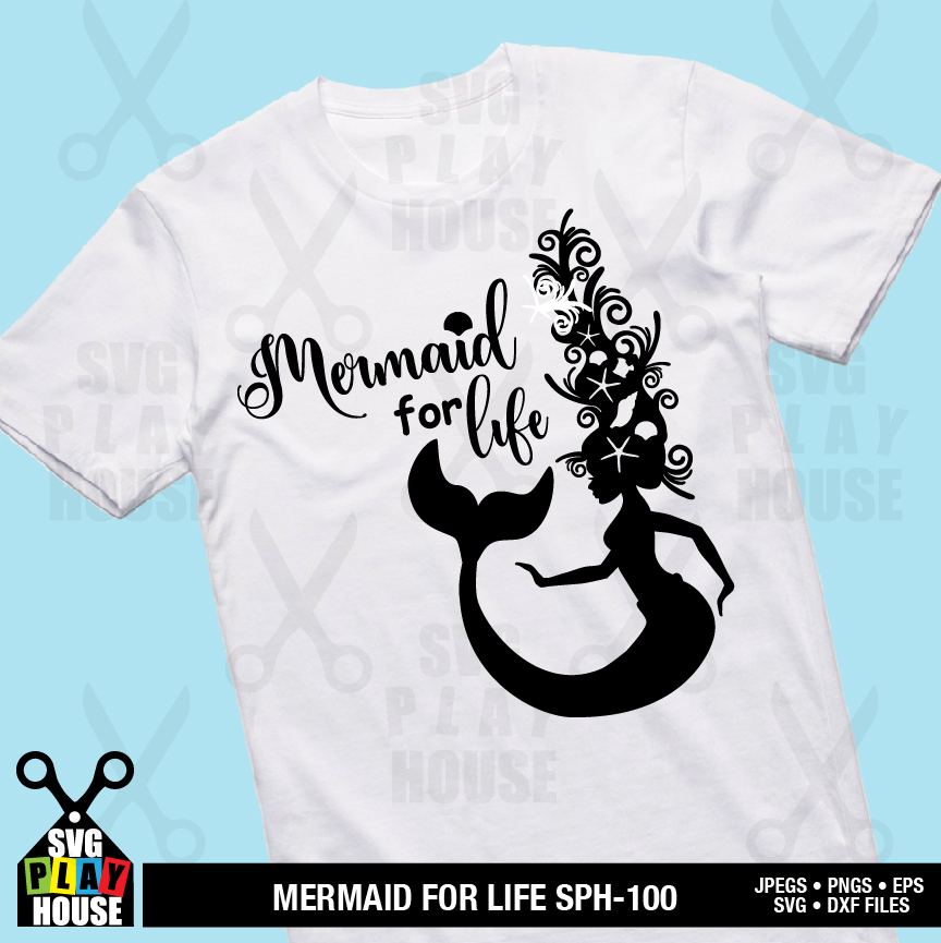 Download Mermaid For Life Svg File Mermaid Svg Ambillustrations Com