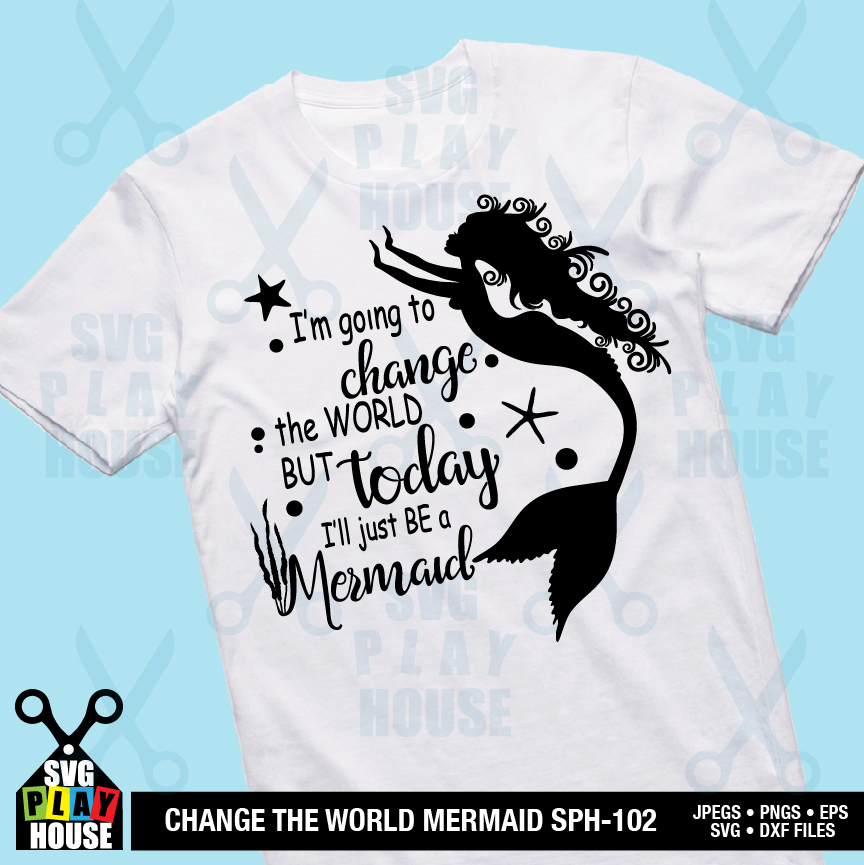 Download Mermaid Going To Change The World Svg File Mermaid Svg Ambillustrations Com