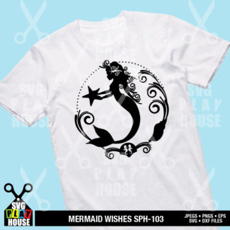 Mermaid Wishes SVG