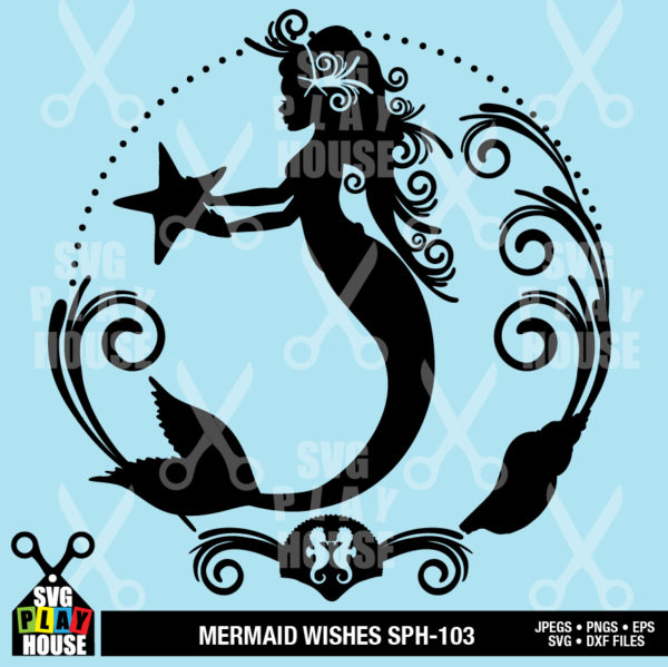Mermaid Wishes SVG