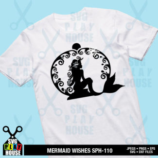 Mermaid Wishes Logo SVG