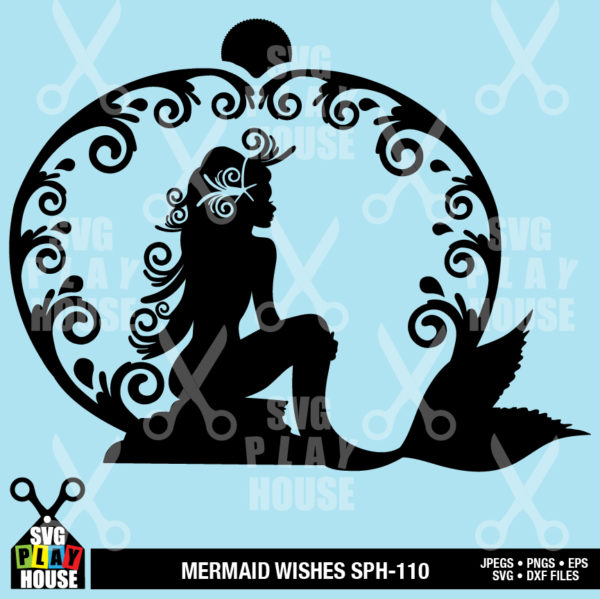 Mermaid Wishes Logo SVG