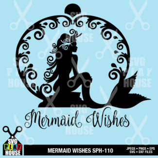 Mermaid Wishes Logo SVG