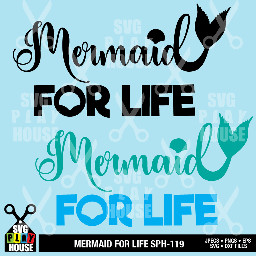 Download Mermaid For Life Svg 3 Ambillustrations Com