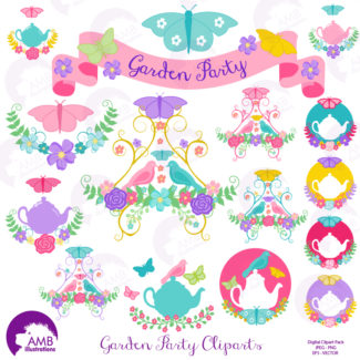 Garden Party Banners and Embellishments