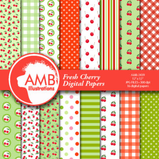 AMB-2439 Cherry Berries Patterns