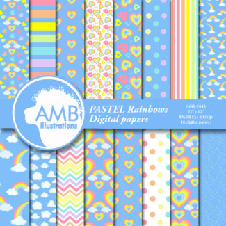 AMB 2444 PASTEL RAINBOW PAPERS PREVIEW1
