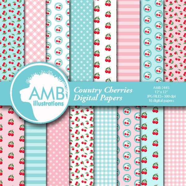 Pastel Cherry Patterns