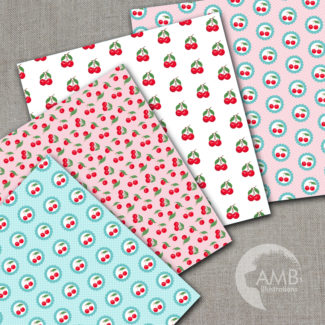 Pastel Cherry Patterns