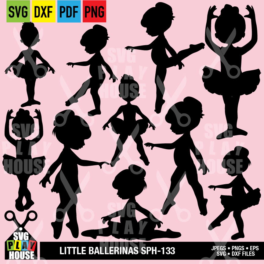 Download Ballet Dancers SVG | AMBillustrations.com