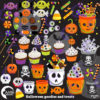Halloween trick or treat candy clipart