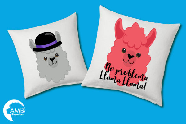 Llama Heads Clipart-amb-2100