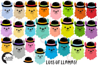 Llama Heads Clipart-amb-2100