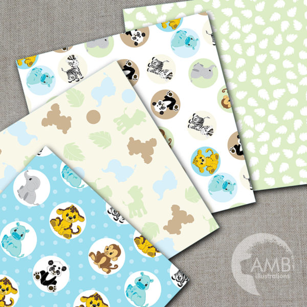Cuddly Jungle Babies Papers