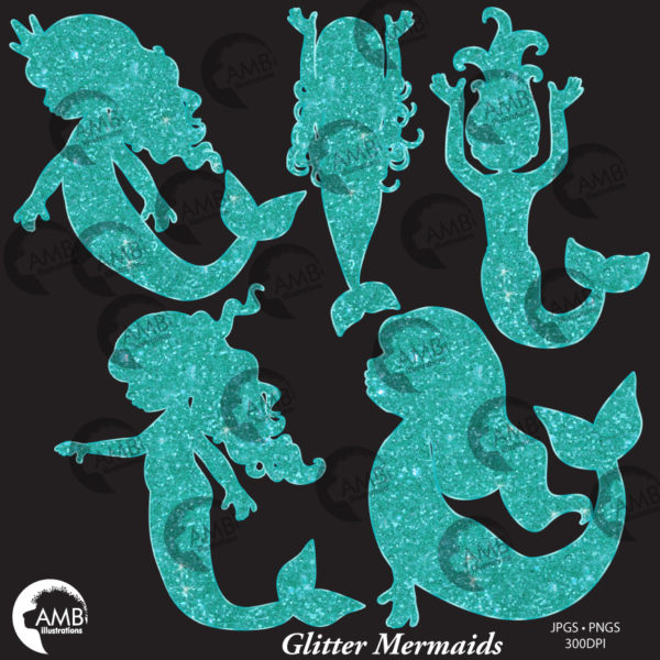 Mermaid Silhouette Clipart